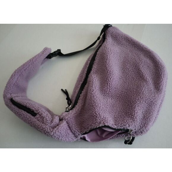 FP Movement x Free People Women's O/S Purple Overachiever Sherpa Sling Bag - Picture 5 of 10